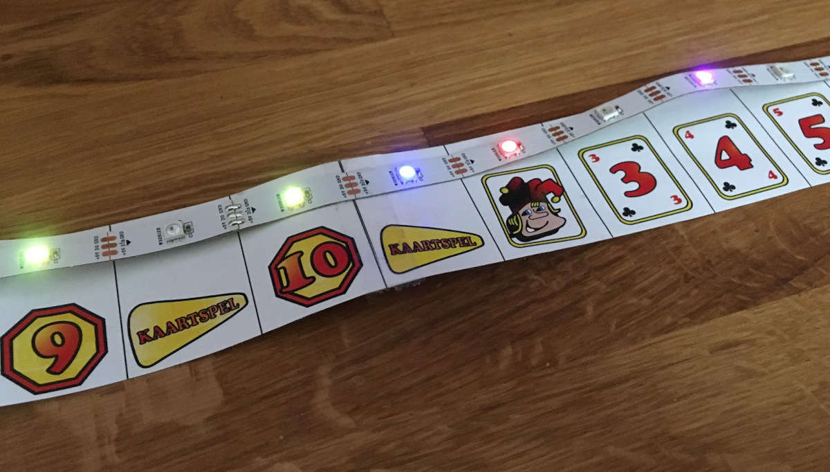 LED strip used for writing witing some display software